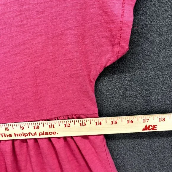 Old Navy Dress Girls Small 6 7 Pink short sleeves beach summer‎ crew neck - Picture 15 of 16